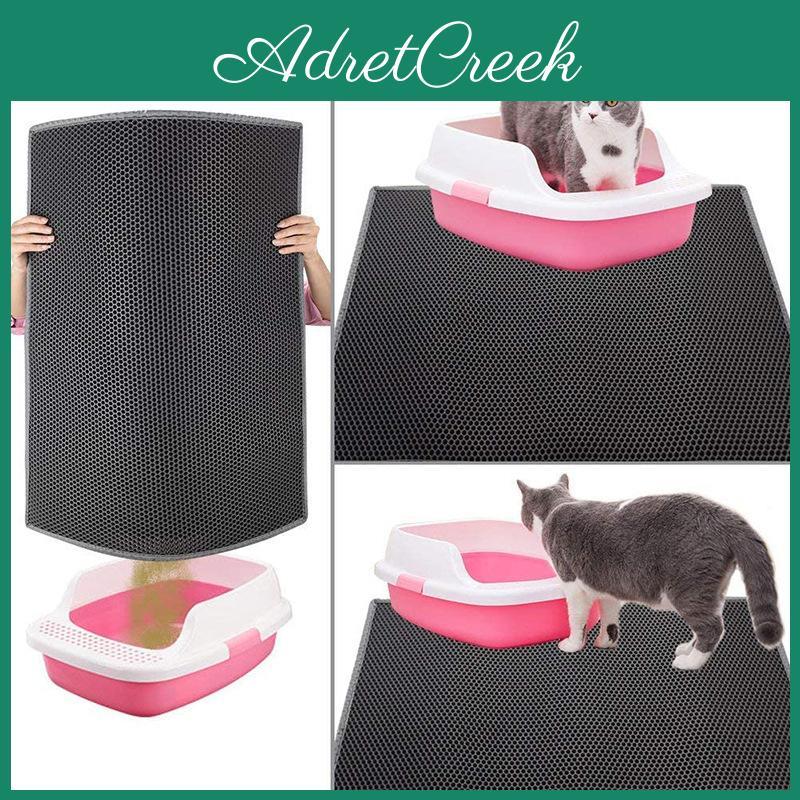Spacious Double-layer Eva Cat Litter Mat Waterproof And Anti-splash Pet Pad