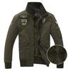 Winter Men's Jacket Fleece Thickened Air Force One Large Size Jacket Men's Embroidered Badge Tooling Jacket