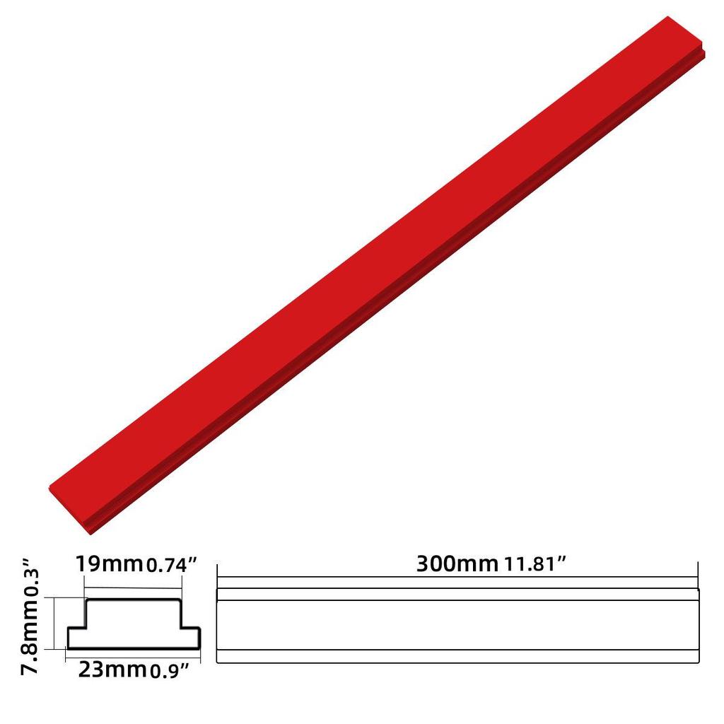300mm Linear Slide Rail & Block: Aluminum Groove Slide for Table Saw, Engraving Machine, & Workbench DIY Modifications.