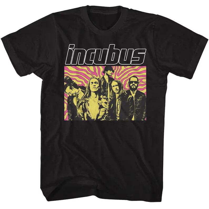 

NEW Incubus Swirl Background Black T-Shirt XL