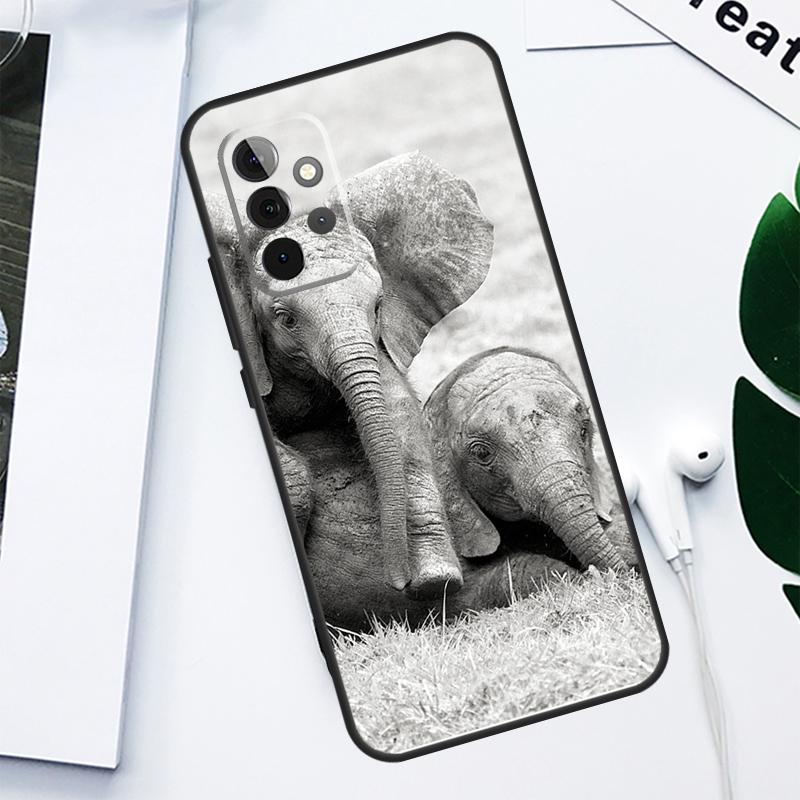 Elephant Animal For Samsung Galaxy A55 A54 A35 A15 A34 A14 A53 A33 A13 A05 A06 A16 A22 A32 A52 Phone Case