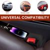 2PCS Car Seat Gap Filler Organizer Universal Car Side Seat Gap Filler with USB and Phone Holder Multifunctional Automotive Seat