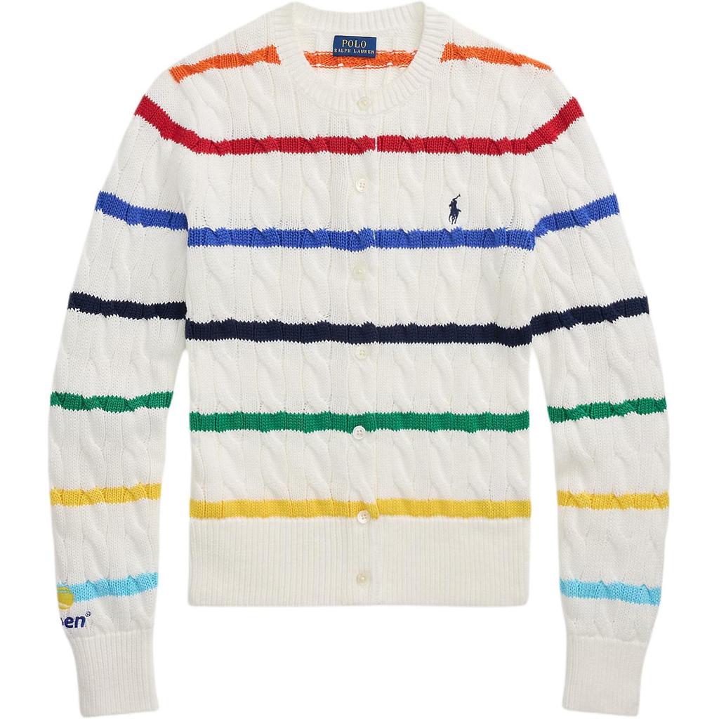 Polo Ralph Lauren Striped Cotton Crew Neck Sweater Women Sweater 211A89211-001