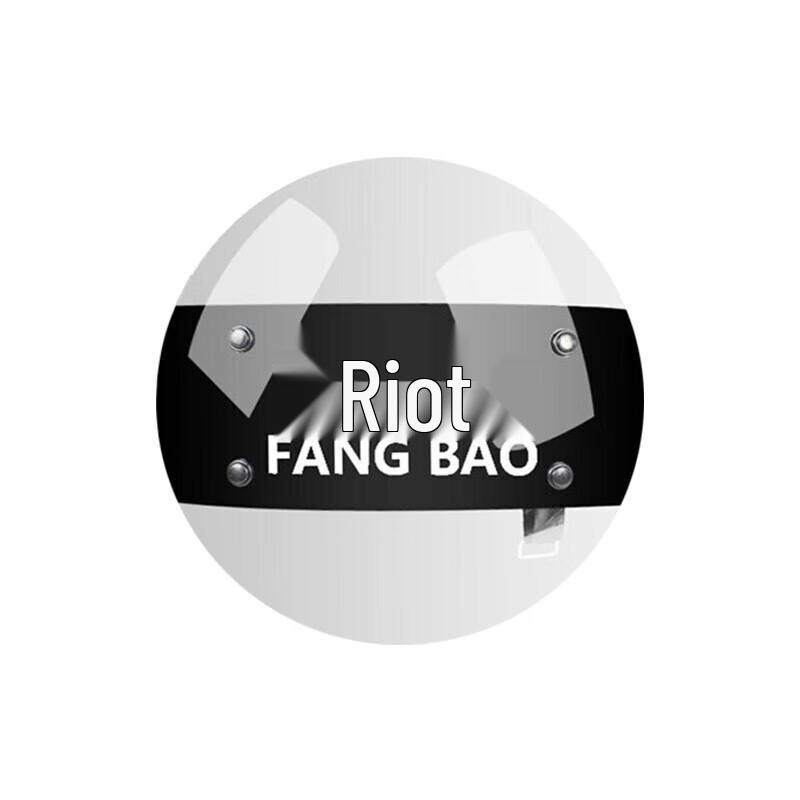 Прозрачный ручной защитный щит из толстого поликарбоната