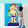 Kids' Felt Body Structure Puzzle Board With Organ Images