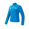 Fila Explore Simple Personality Sports Training Outdoor Comfortable Ribbed Fleece Warm Half-Zip Long Sleeve Slim T-Shirt Women Tops A11W617201FBU