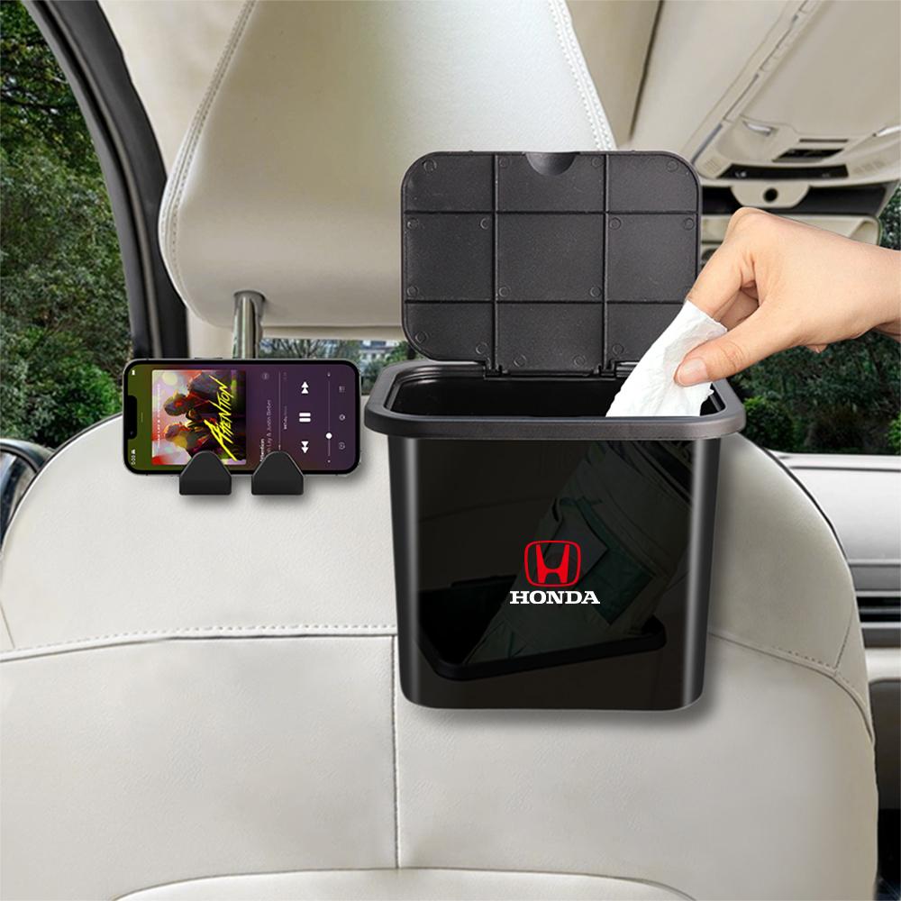 Hanging Car Trash Can Seat Back Storage Box Garbage Case Hook For Honda Mugen Power Civic Accord Odyssey City CRZ CRV SpiriorDM4