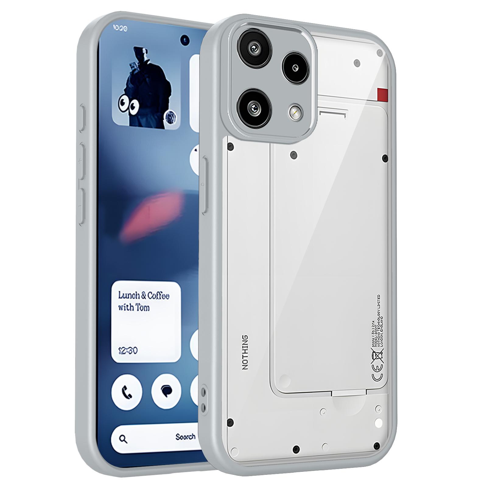 

Чехол для Nothing Phone 3A Lite, противоударный силиконовый бампер с воздушной подушкой, прозрачная матовая задняя крышка, жесткий чехол для Nothing Phone 3A Lite 5G Pc + tpu&Nothing Phone (3a) Lite