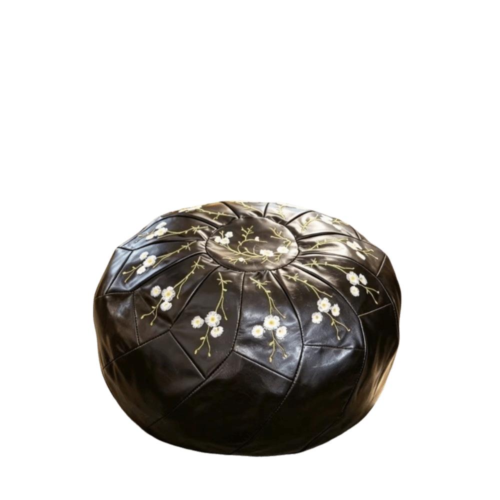 Waterproof Pumpkin Pouf Cover Round Sofa Stool Cover Storage Leg Bench Home Furniture