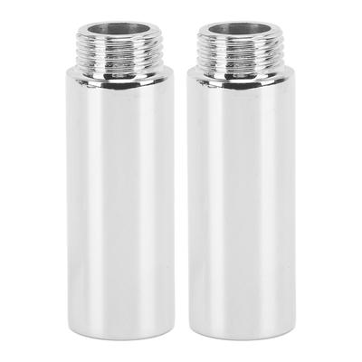 2PCS Shower Arm Extension Stainless Steel Chrome Plating Shower Head Extension Pipe for Bathroom