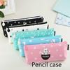 Creative Canvas Bag Retro Paris Pencil Pen Case Cosmetic Makeup Coin Pouch Zipper Bag Purse Bag