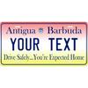 Custom Antigua Barbuda Red Metal Sign Waterproof Wall Decor Vintage Tin Plaque Ornament