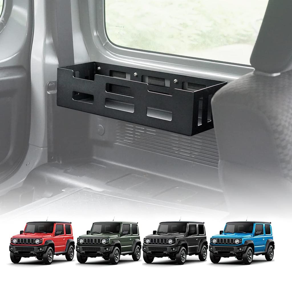 New Suzuki Jimny Storage Rack for JB64 and Jimny Sierra Customizable rear storage rack for organizing small items and interior JB74. parts.