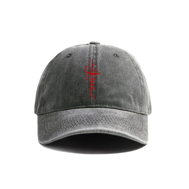 Jesus Cross Baseball Cap Summer Jesus Christ On The Cross God Distressed Dad Outdoor Adjustable Cotton Caps