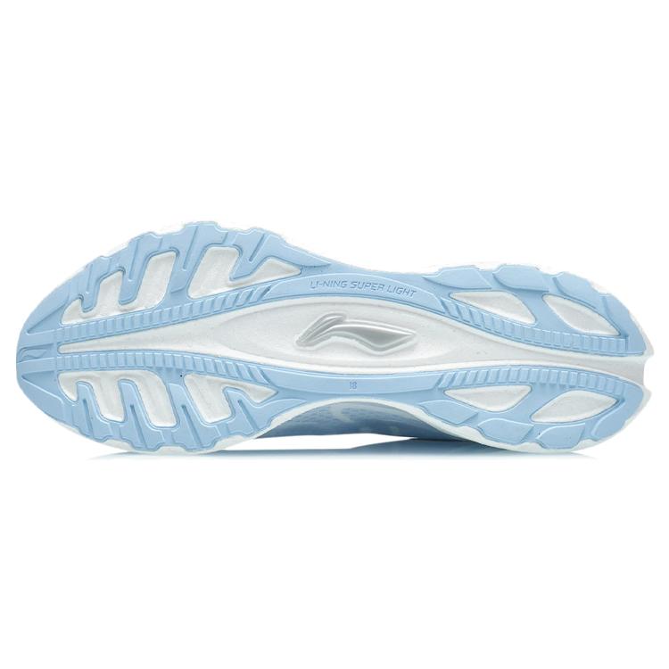 Li Ning Super Light 18 Running Shoes Men's Low Top Standard White/New Vivid Blue ARMR007-8