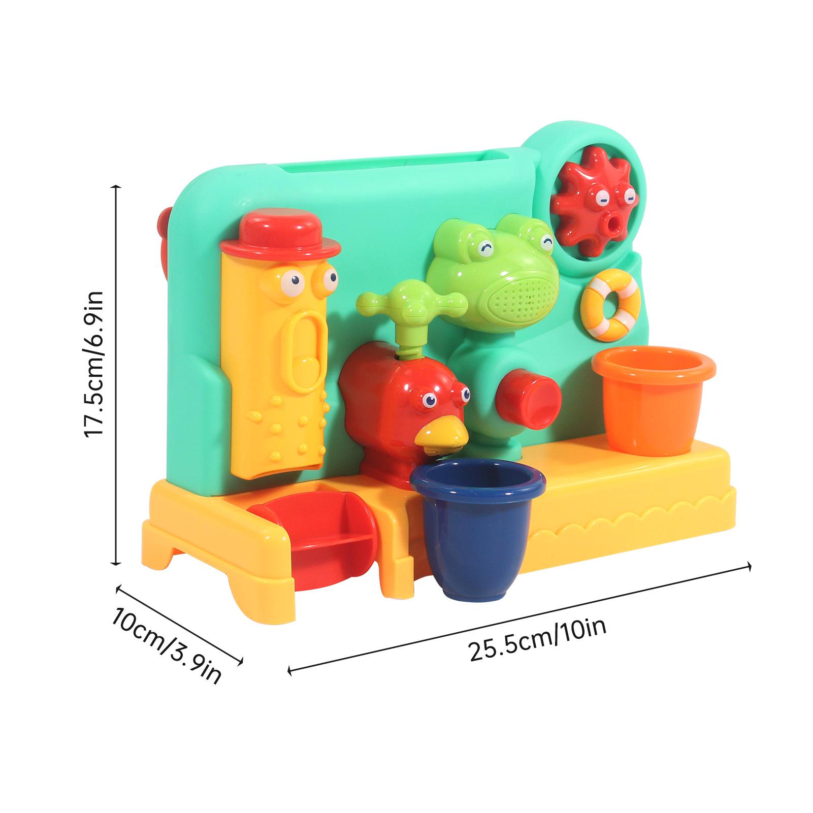 

Bathtub Toys with PVC Suctions Shower Toys for Toddlers Age 3-6 Years Infant Toys for Bathing Water Toy for Cognitive Development