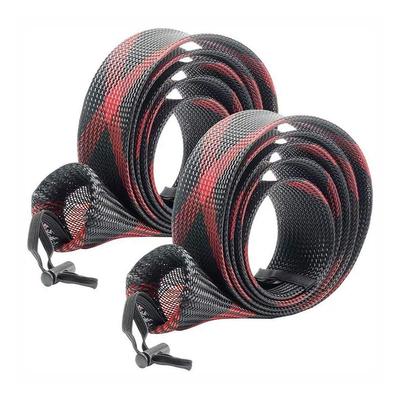 2Pcs Fishing Pole Protective Socks Elastic 32mm Spinning Rod Sleeve Cover Scalable for Casting Sea Fishing Spinning Rod