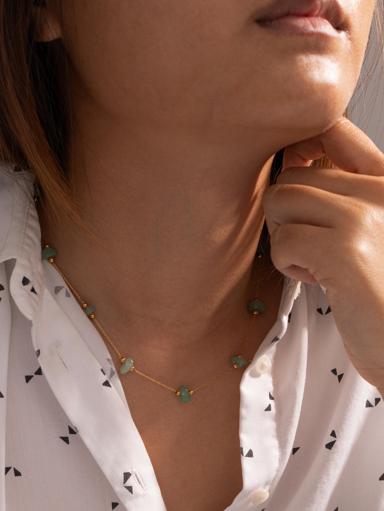 

1 шт., классический браслет из нержавеющей стали 316L для отдыха на море, ожерелье, комплект ювелирных изделий для женщин, пар, повседневное украшение, аксессуары для вечеринки в подарок 50cm золотой