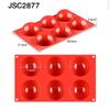 SJ 9 Types Half Sphere/Flat Round Silicone Mold Cake Decorating Tools Silicone Mold Chocolate Cookies Sandwich Bakeware