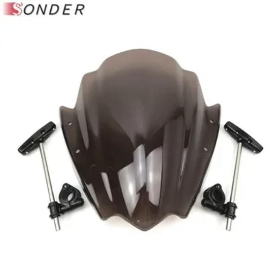 FOR SUZUKI 2007 - 2018  Bandit 650 GSF650N 1250 GSF1250N 150 GSX150 SV650 Street Bikes Wind Deflectors Windshield Windscreen