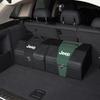 Car Trunk Organizer Leather Collapsible Large Capacity Storage Box For Jeep Wrangler JK Gladiator Renegade Cherokee Valve Stem ALN1