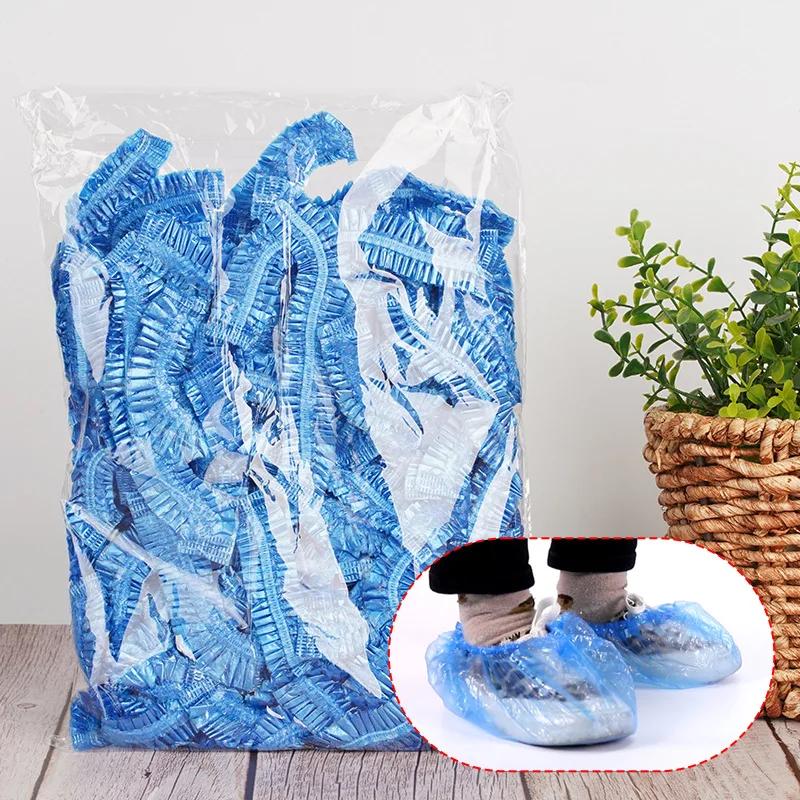 Disposable Shower Cap Covers Transparent Waterproof Sauna Bath Hair Caps Home Bathroom Accessories