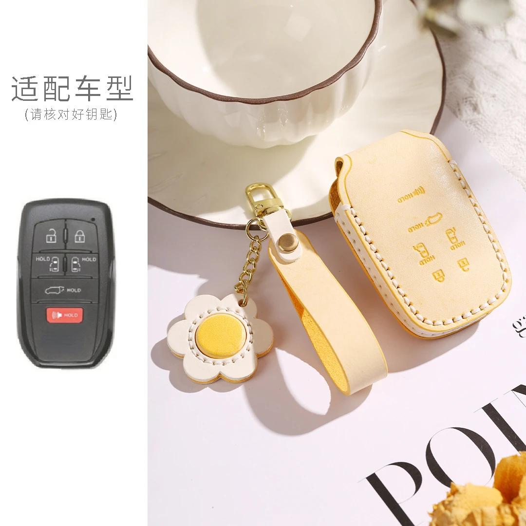 

Car Key Fob For Toyota Sienna Rav4 Venza Mirai Hybrid Vehicles Alphard Previa Voxy 2 3 5 6 Buttons Leather Car Key Case Cover