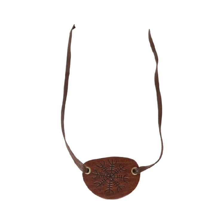 

Середньовічний Лицар Піратські Пов язки на Око Шкірозамінник Піратська Пов язка на Око Маска для Очей Ренесансний Костюм Хелловін Косплей Костюми коричневий