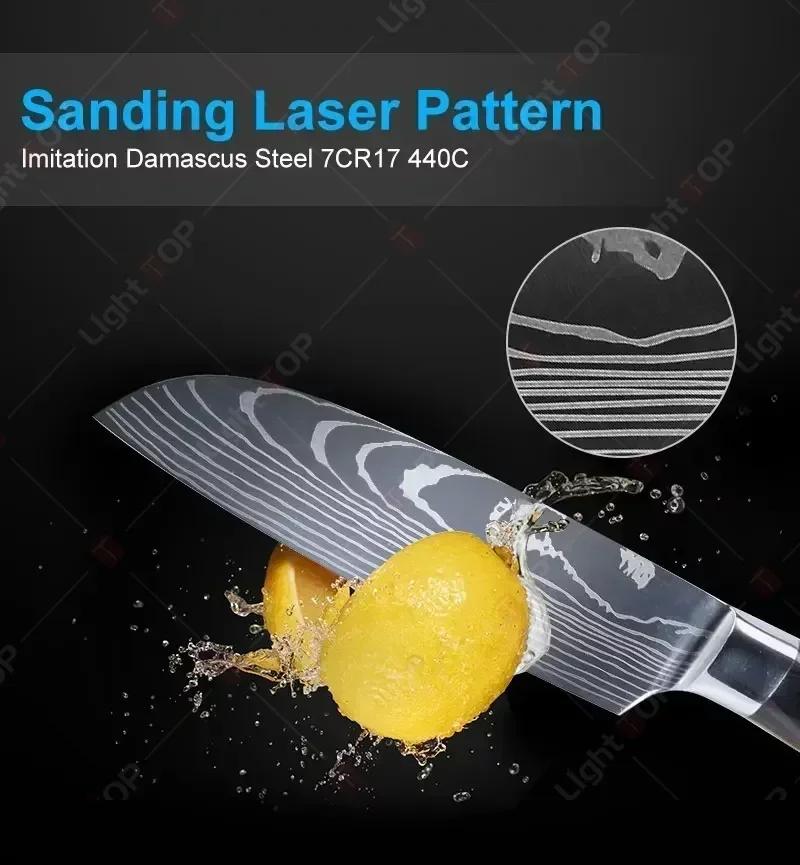 Professional Damascus Kitchen Knives Chef Knife Japanese Santoku Meat Cleaver Slicing Knife Stainless Steel Boning Knife