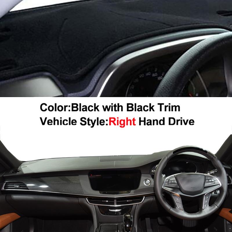 Auto Car Dashboard Cover DashMat Carpet Cape For Cadillac CT6 2016 2017 2018 2019 2020 2026 Center Console Protector Sun-Shade