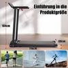 Folding treadmill for home use up to 12 km/h, with LED display, APP