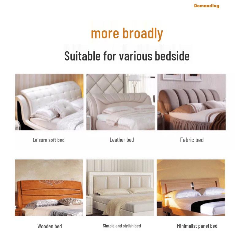 2024 Jacquard Full Headboard Cover, Thick & Solid Color