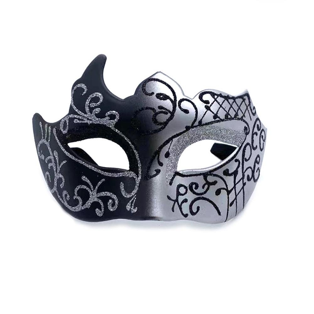 Glitter Half Face Masquerade Mask Woman Men Venice Mask Halloween Costume Accessories For Cosplay Party