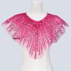 European And American Heavy Industry Mesh Sequined Collar Fake Collar Cloth Sticker Dress Performance Clothes Front Collar Clothing Shawl Cape