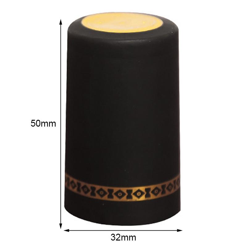 100Pcs Heat Shrink Capsules Wine Bottle Capsules Wine Heat Shrinkable Cap Wine Shrink Film Wrap For Straight Mouth Bottle