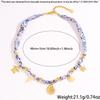 European and American style ocean series accessories necklace women's light luxury niche high-end tortoise conch summer travel necklace