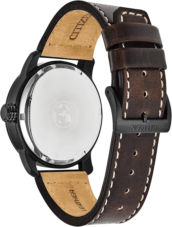 CITIZEN Chandler Eco-Drive Dark Blue Dial Brown Leather Men's Watch BM8478-01L