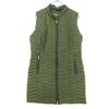 Long Down Vest XS Khaki Women Used