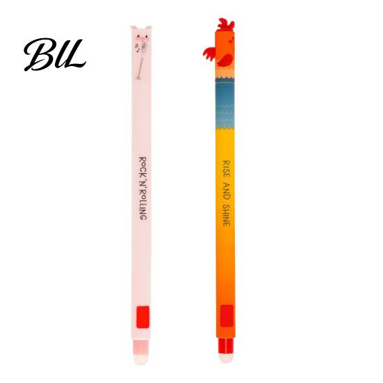 Kid-friendly Pen Farm Animal Erasable Gel Pens for Kids Cute Cartoon Cow Turkey Donkey Child Safe Pig Design Smooth Writing Easy Erase Fun School