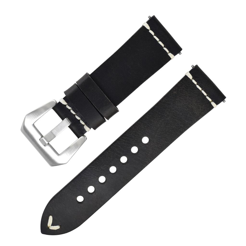 Burst Pattern Retro Color-Changing Leather Strap Buckle, Suitable For Green Water Ghost Xicheng, First Layer Oil Wax Leather Strap