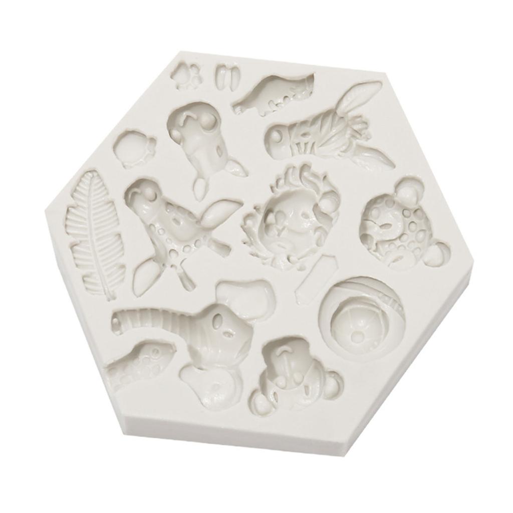 Cake Mould Animal Shape Silicone Material Fondant Mould Chocolate Moulds Baking Gadget for Home Kitchen DIY Baking Candy