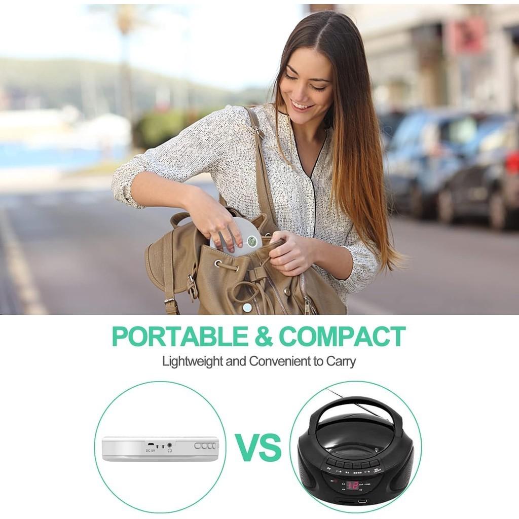 USB Music Player Dual Stereo Speakers Portable Bluetooth Receiver Multi-Functional CD Player