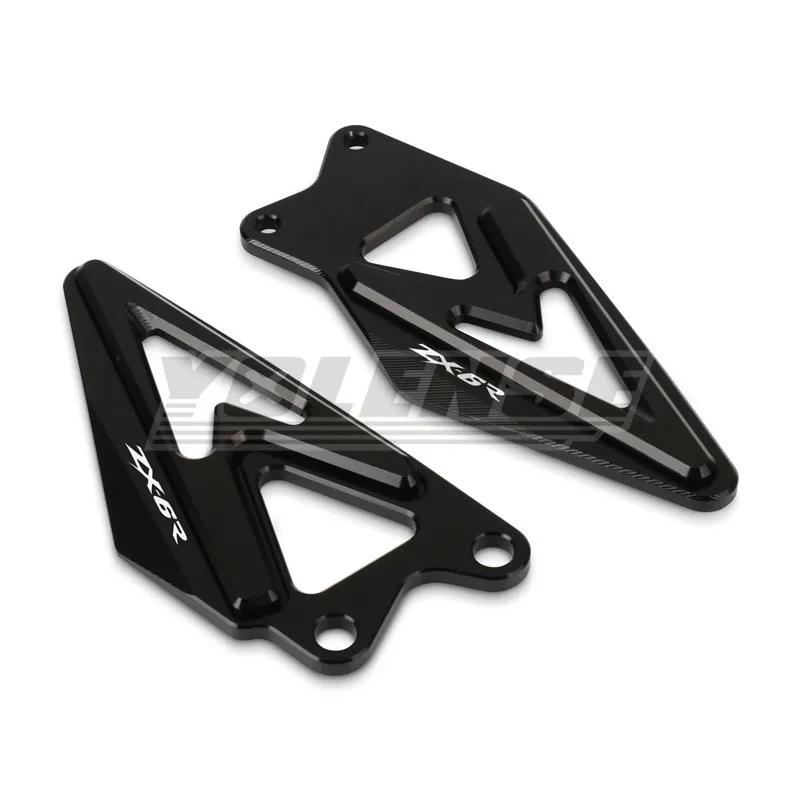 For ZX-6R ZX6R 2019 2020 2021 2022 2023 2024 2025 Motorcycle Footrest Heel Guard Cove Rearsets Foot Rest Peg Protector