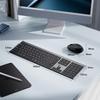 IClever DK03 Kombi-Tastatur- und Maussatz, Kabellos Bluetooth & 2,4G, JIS Japanisches Layout, Full-Size mit Ziffernblock, 4-stufig einstellbare DPI, Leise