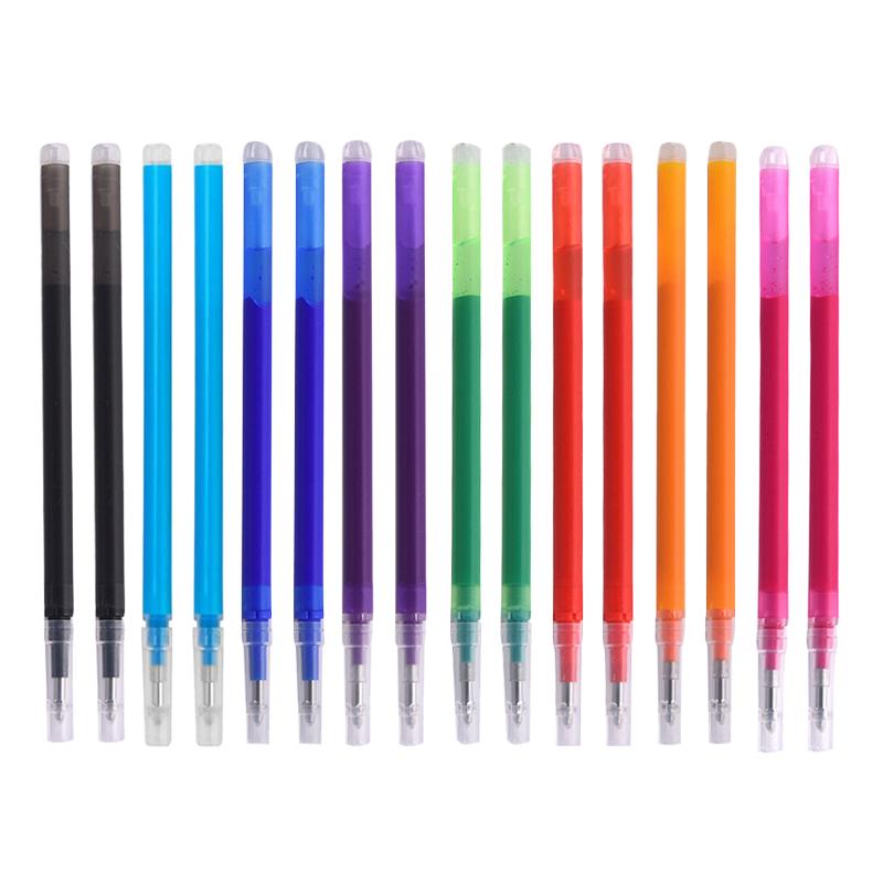 20Pcs/Set Magic Erasable Gel Pen Refills Colorful 8 Colors Erasable Gel Pen Refills School Office Writing Supplies Stationery