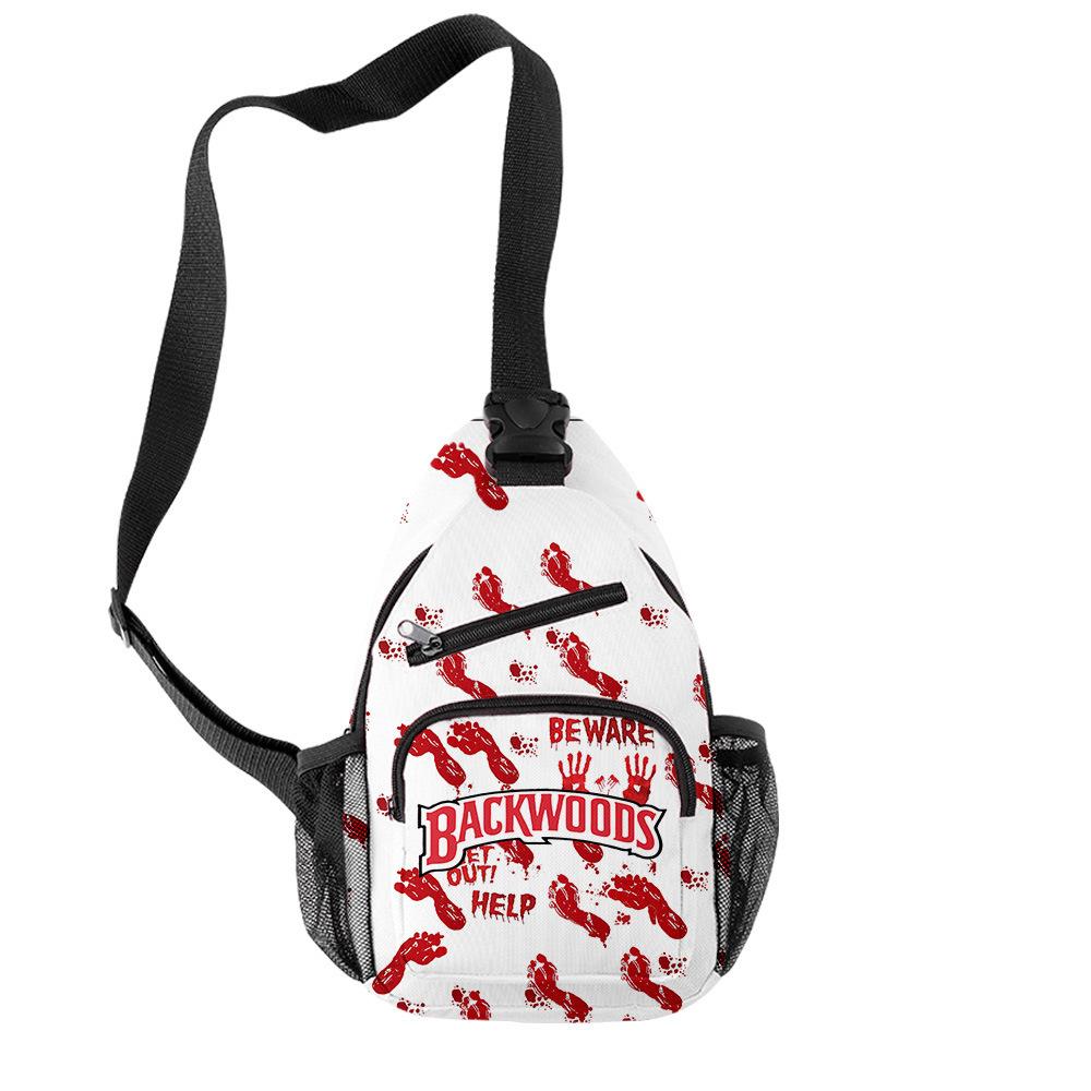 Backwoods 3D Printed Breathable Wear-Resistant Men'S Shoulder Bag Satchel Breast Bag