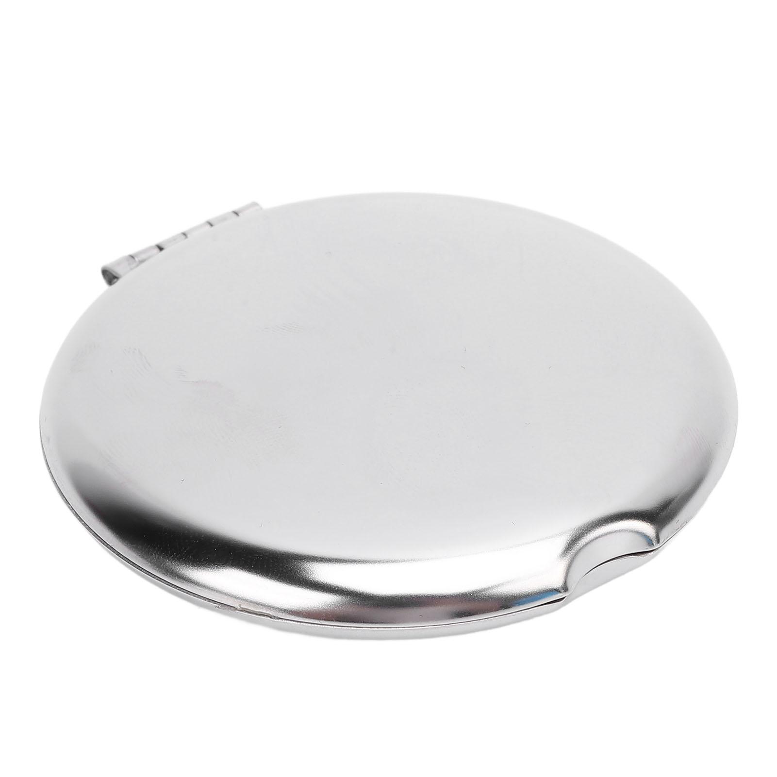 

Карманное зеркало портативное из нержавеющей стали компактное зеркало металлическое ручное устойчивое к падениям двухстороннее