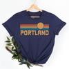 Portland TShirt Oregon Tshirt Portland Souvenir Clothing West Coast Shirt Men Women Fashion Casual Crewneck Cotton Tee Tops