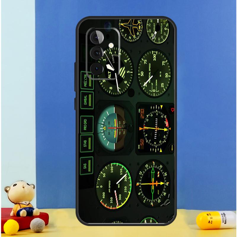 AIRCRAFT COCKPIT DASHBOARD Case For Samsung Galaxy A06 A56 A16 A36 A55 A35 A33 A53 A13 A23 A17 A54 A34 A14 A52 A32 A15