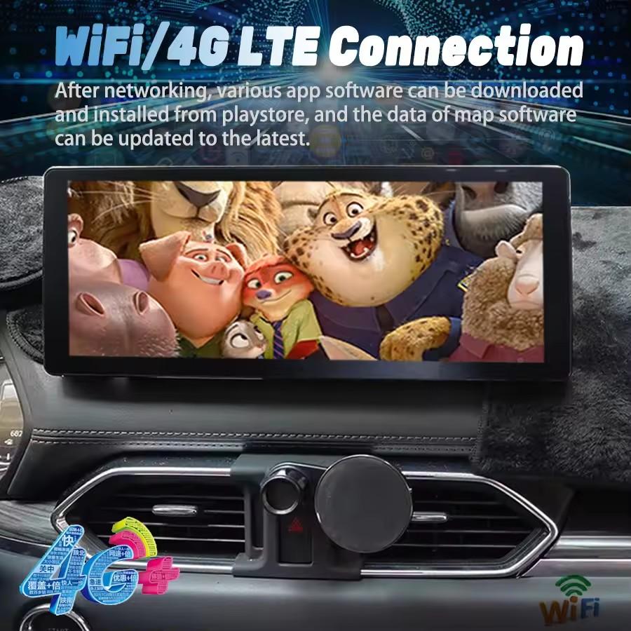 1920*720 QLED Screen Multimedia Video Player for Mazda CX5 Android 13 CX-5 CX8 2017 2019 2023 CarPlay Car Radio Autoradio 128GB